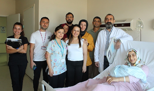 ÇOMÜ Hastanesi'nde ilk tüp bebeği dünyaya geldi