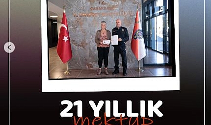 Müdür Arıcı'ya 21 yıllık mektup
