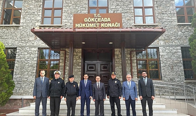 Vali İlhami Aktaş Gökçeada'da