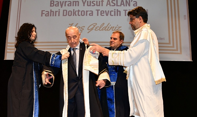 ÇOMÜ'den Bayram Yusuf Aslan'a Fahri Doktora Ünvanı