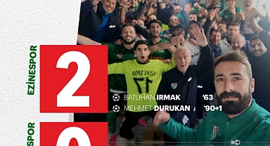 Ezinespor'dan önemli galibiyet