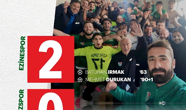 Ezinespor'dan önemli galibiyet