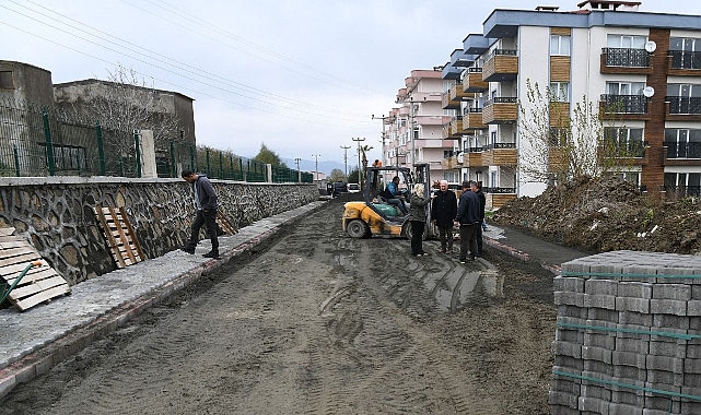 Lapseki'de üst yapı çalışması