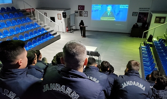 Askeri personele su ve gıda israfı konusunda eğitim verildi