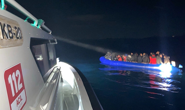 Ayvacık'ta 87 kaçak göçmen yakalandı