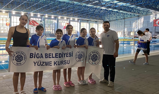 Bigalı yüzücüler gururlandırdı