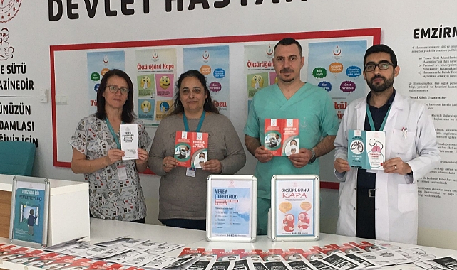 Devlet Hastanesi'nde tüberküloz bilgilendirmesi