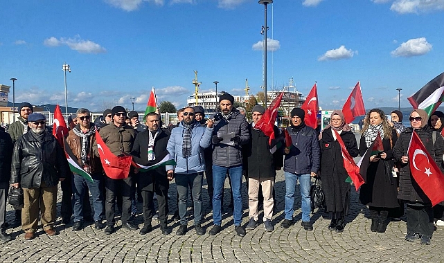 Filistin'e Destek Platformu'ndan İsrail protestosu