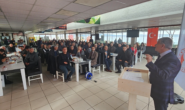 Lapseki'de üreticilere destek programları hakkında bilgi verildi