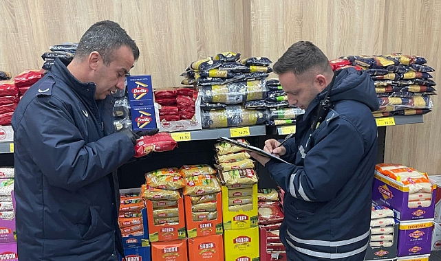 Lapseki'de market denetimi