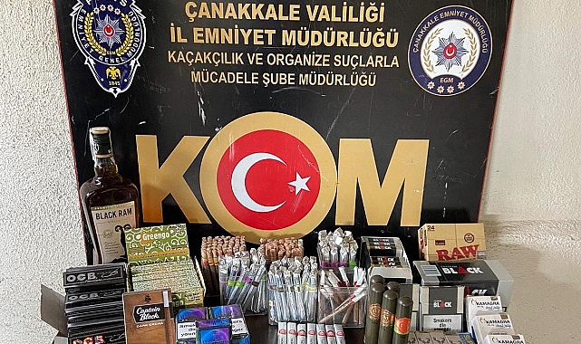 Çanakkale'de kaçak sigara operasyonu