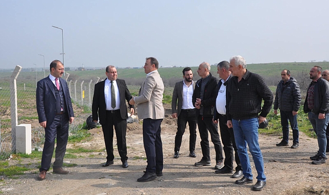Gümüşçay'da kurulacak Sera OSB'nin alanı incelendi
