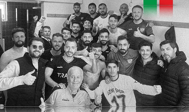 Lider Ezinespor'da galibiyet coşkusu