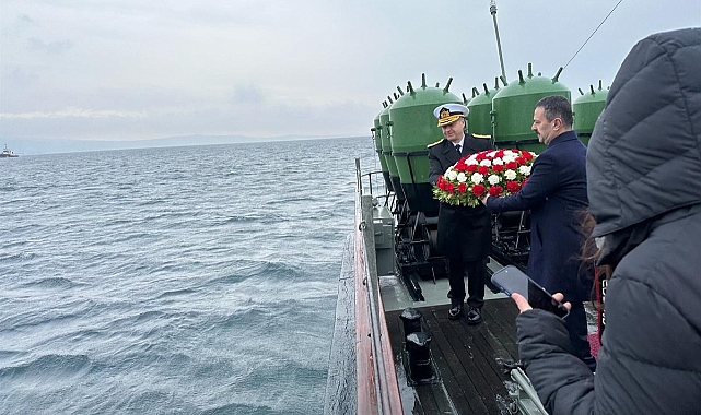 Nusret Mayın Gemisi'nde anma töreni