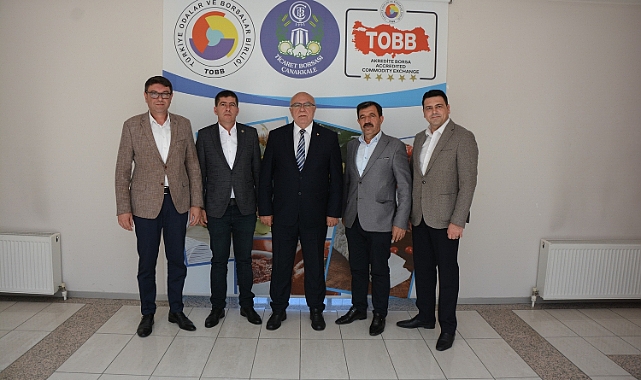 Ezine Oda Başkanlarından Başkan Abdullah Deniz'e işbirliği ziyareti