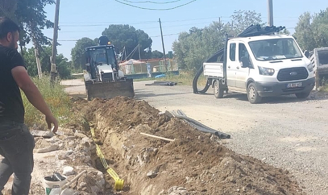 Geyikli'de fiber hat çalışması