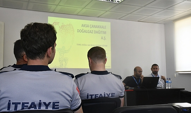 Biga Belediyesi itfaiye personeline eğitim