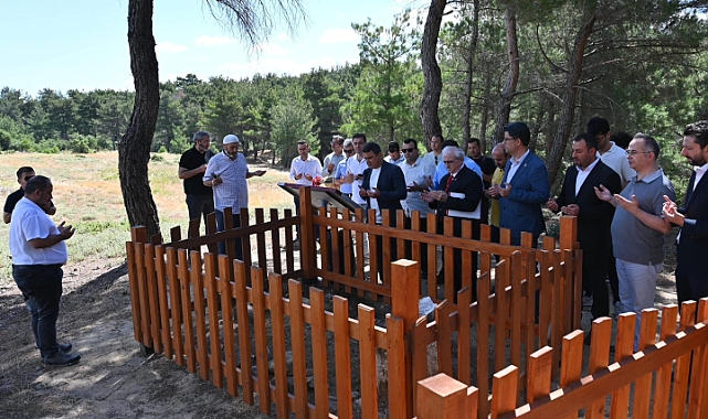 Kabri başında anıldı