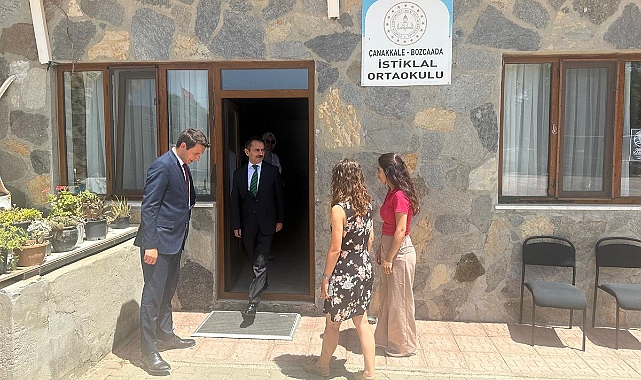 Vali Aktaş Bozcaada'da