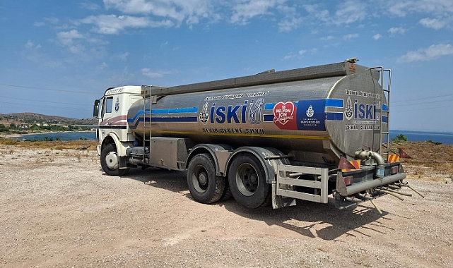 Bozcaada'ya tanker desteği