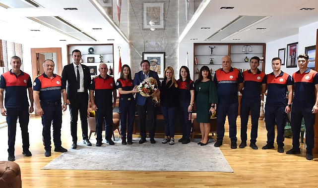 Başkan Erkek, itfaiye personelini ağırladı