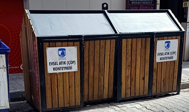 Çöp konteynerleri saklama üniteleri yerleştirildi