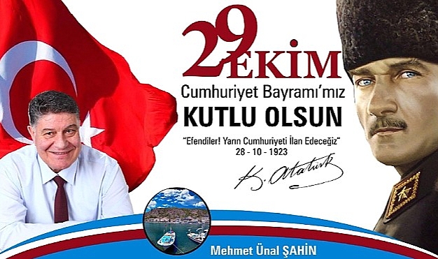 Belediye Başkanları Birliği Çanakkale İl Temsilcisi Şahin' den Cumhuriyet Bayramı Kutlama Mesajı
