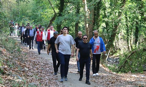Biga'da çevre yürüyüşü