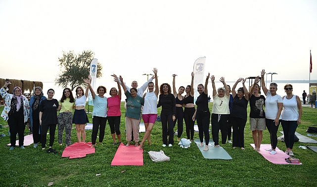 Güzelyalı'da yoga keyfi