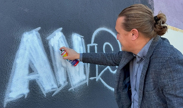 Lapseki'de Mural çalışması
