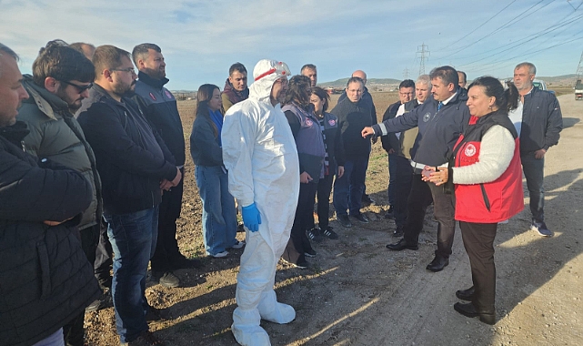 Biga'da kuş gribi tatbikatı