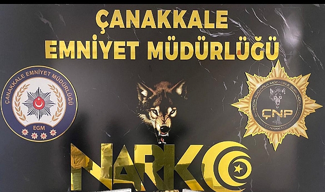 Çanakkale'de narkotik operasyon 648 gram uyuşturucu madde ele geçirildi