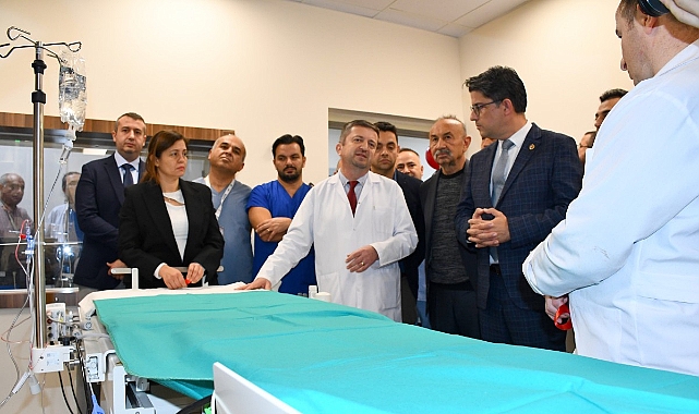 ÇOMÜ Üniversite Hastanesine bağışlarla alınan anjiyo cihazı hizmete sunuldu