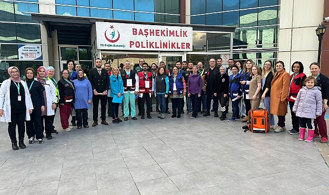 Biga Devlet Hastanesi'nde HAP tatbikatı