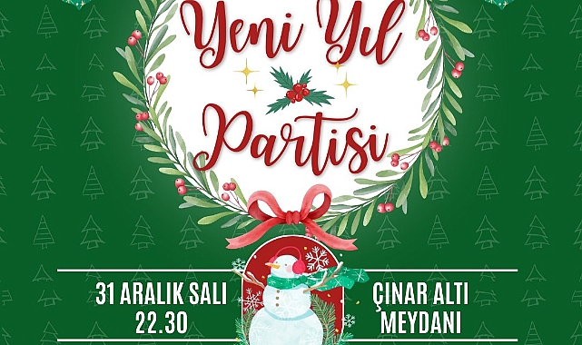 Bozcaada'da yeni yıl partisi