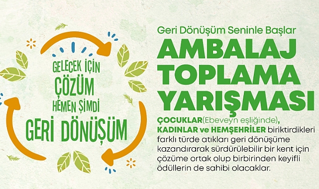 Ödüllü Ambalaj Toplama Yarışması başlıyor