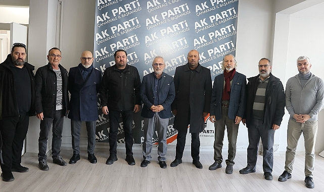 Çanakkale İnternet ve Sosyal Medya Basın Mensupları Derneği'nden AK Parti İl Başkanına Ziyaret