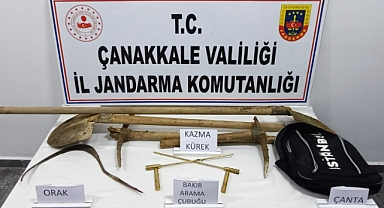 Kaçak kazıya suçüstü