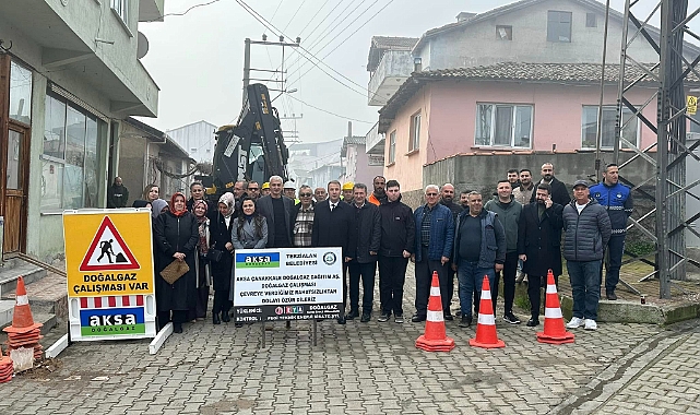 Terzialan'da doğal gaz çalışması