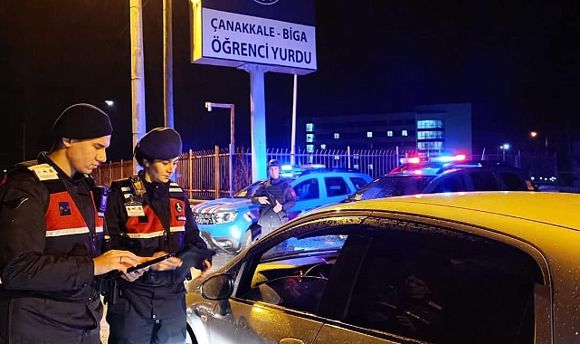 Biga Ağaköy'de huzur güven uygulaması