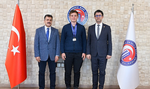 Rektör Erenoğlu, Avrupa şampiyonunu tebrik etti