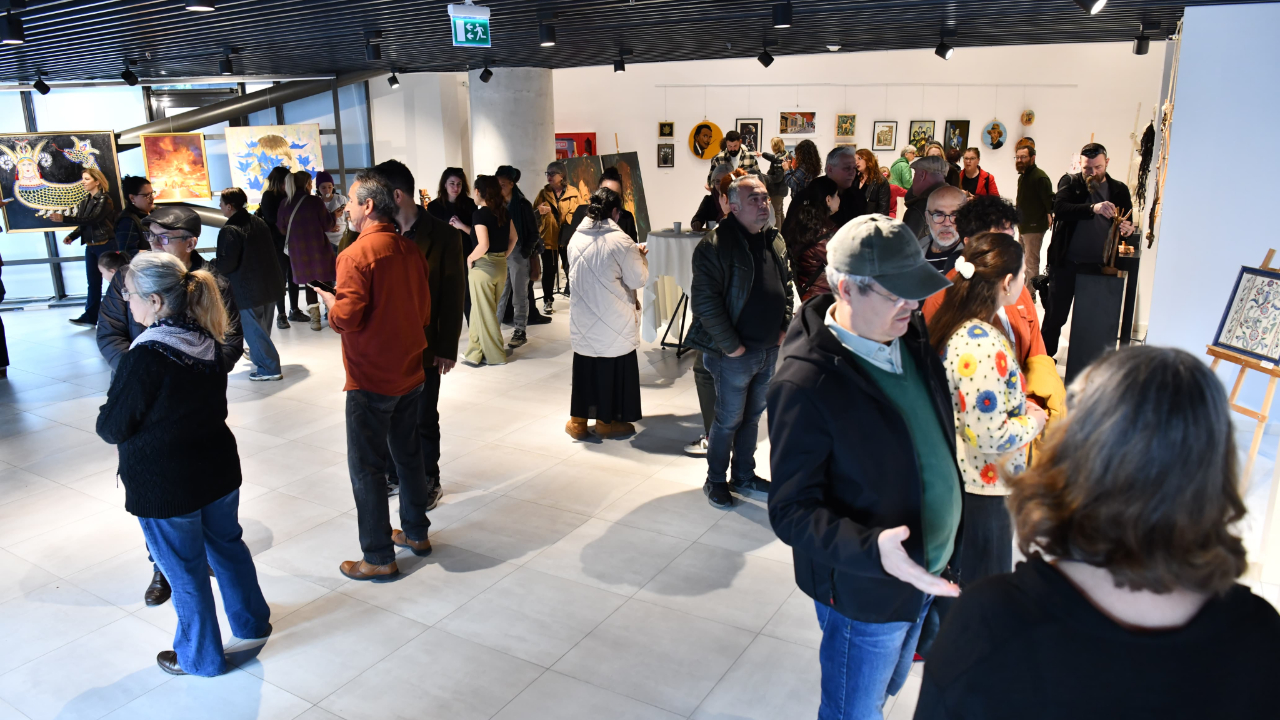 “Sanat Kalbin Edebiyatıdır” sergisi açıldı