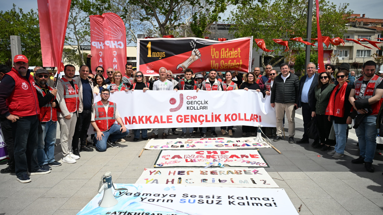 Çanakkale’de 1 Mayıs coşkuyla kutlandı