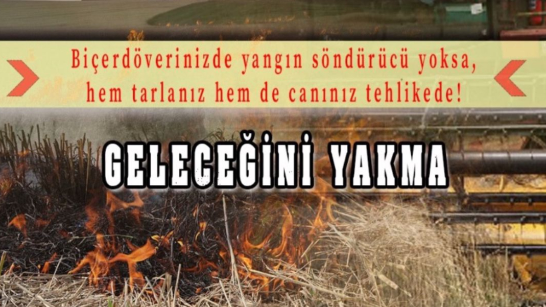 “Yangınlara karşı dikkatli olalım geleceğimiz yanmasın”