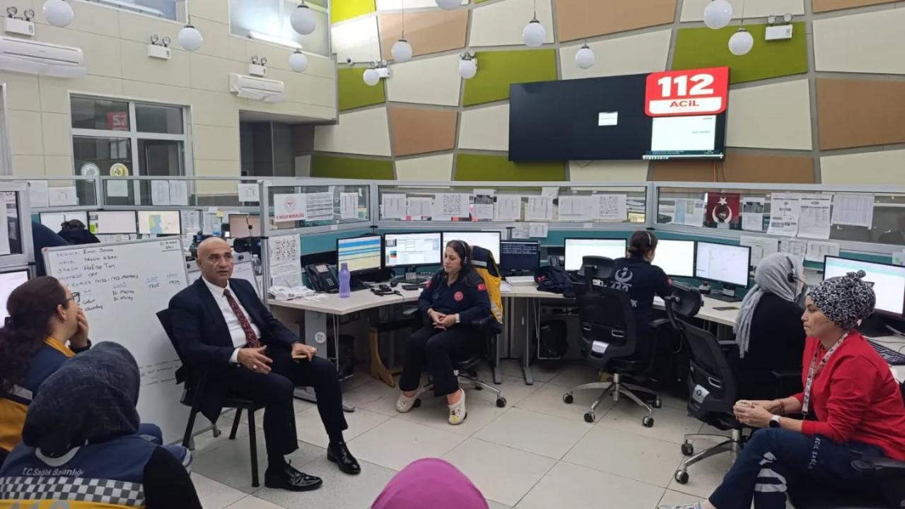 Görgülü'den 112 Acil Çağrı Merkezi’ne ziyaret