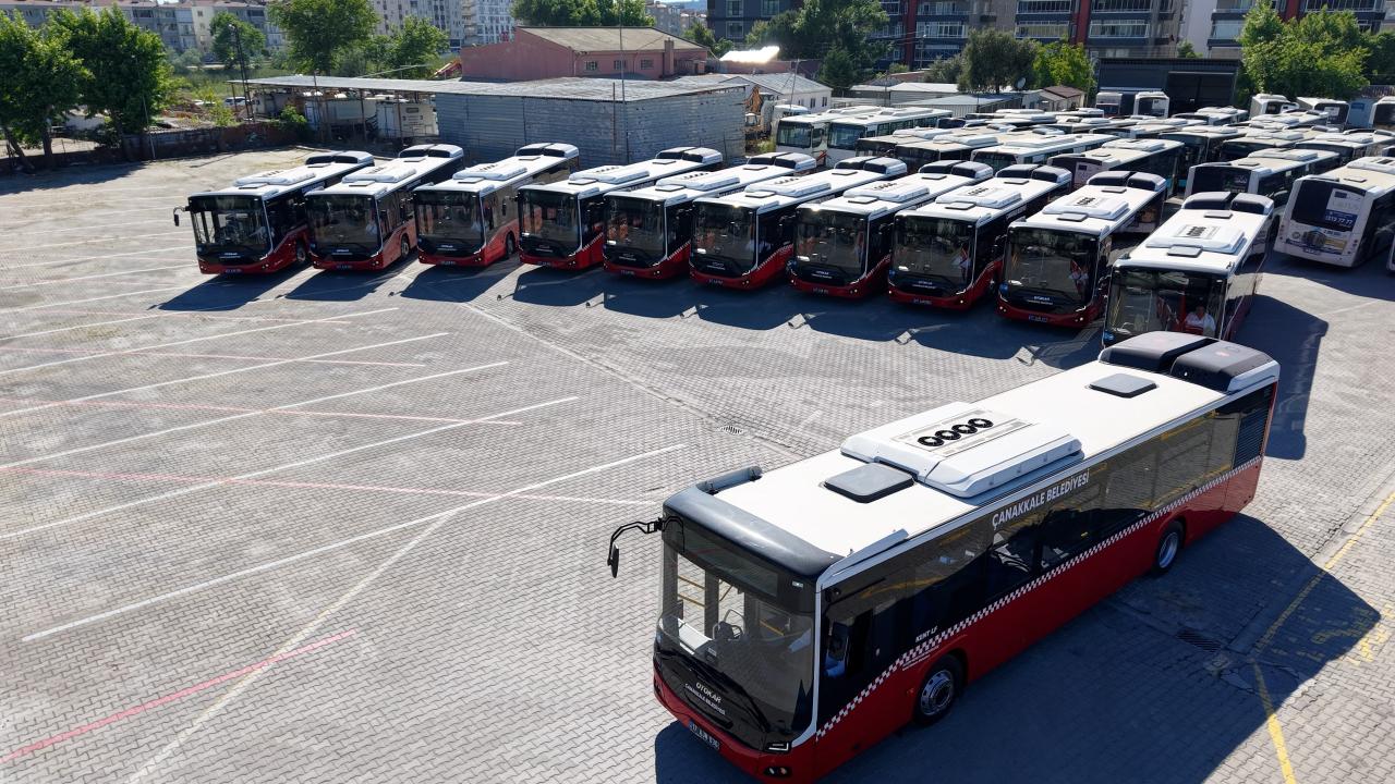 Çanakkale'de yeni otobüsler hizmete başladı