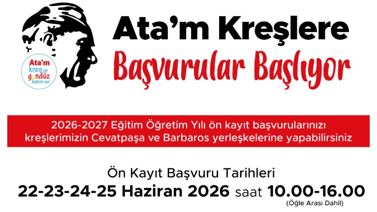 Çanakkale Belediyesi Ata'm Kreşler için başvuruları başlıyor